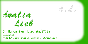 amalia lieb business card